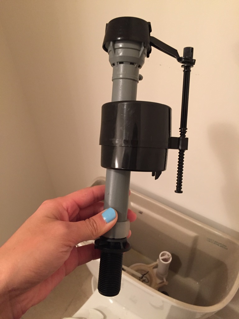 new toilet float part to replace broken one