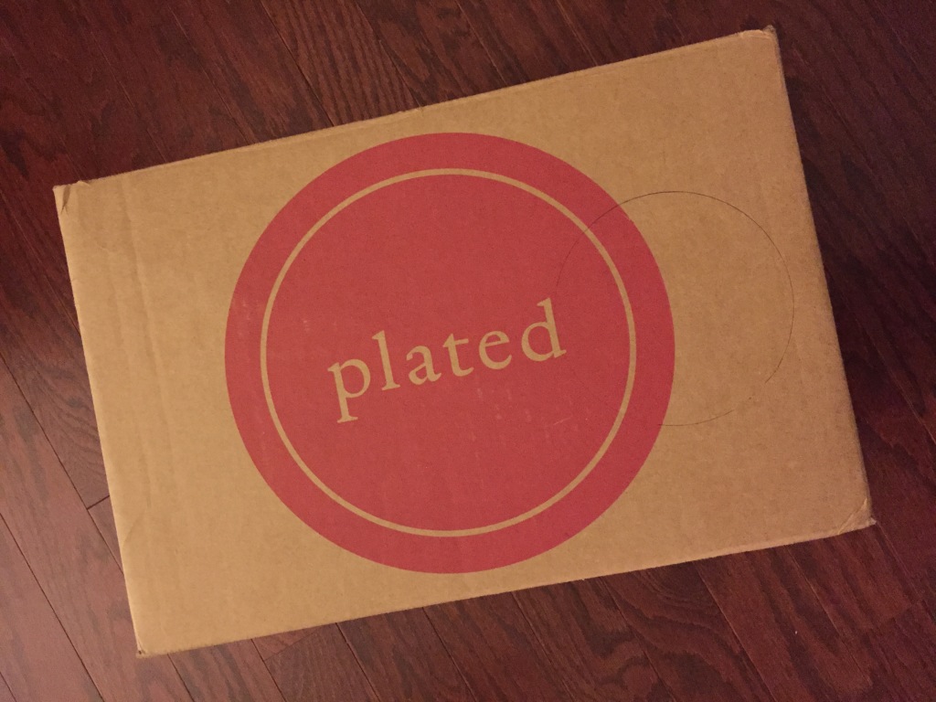 plated cardboard box with circle marked for cutting