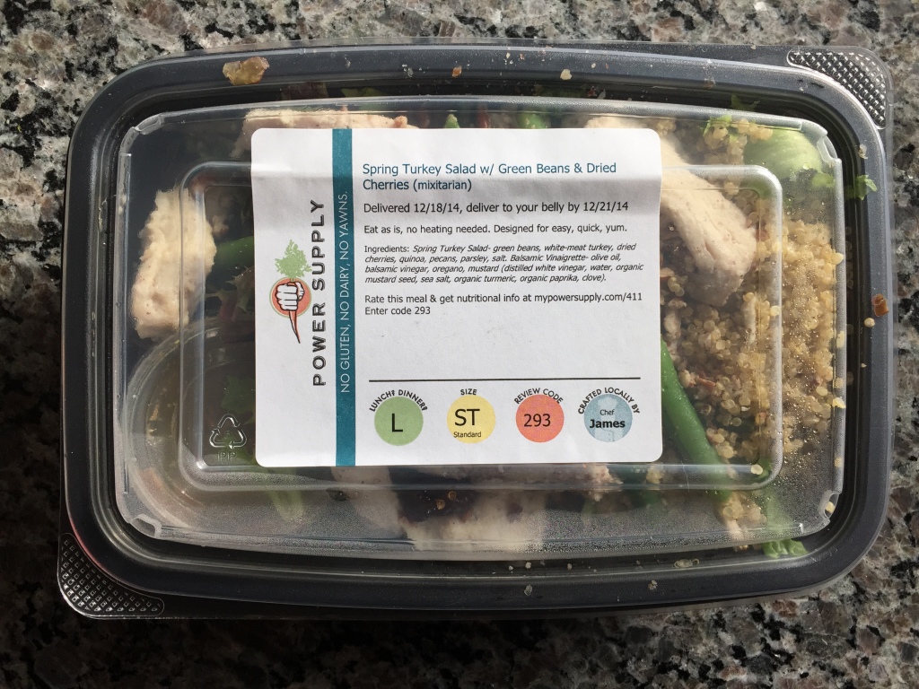 power supply spring turkey salad with green beans and dried cherries mixitarian lunch meal in box