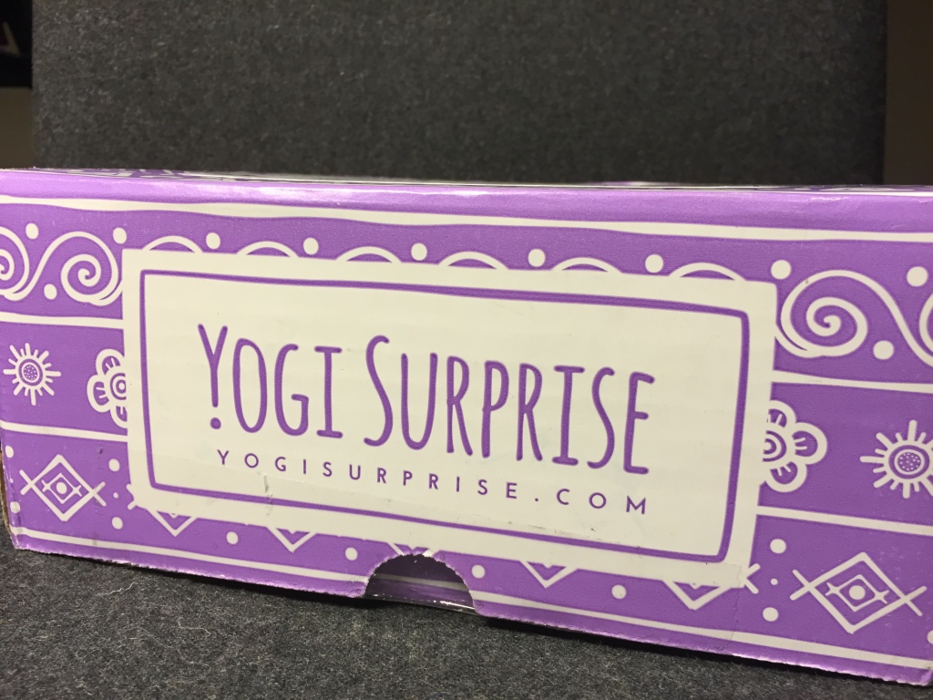 front of yogi surprise purple box