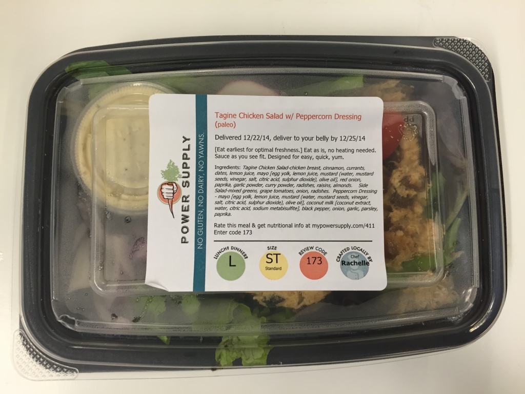 power supply tagine chicken salad with peppercorn dressing mixitarian/paleo lunch meal in box