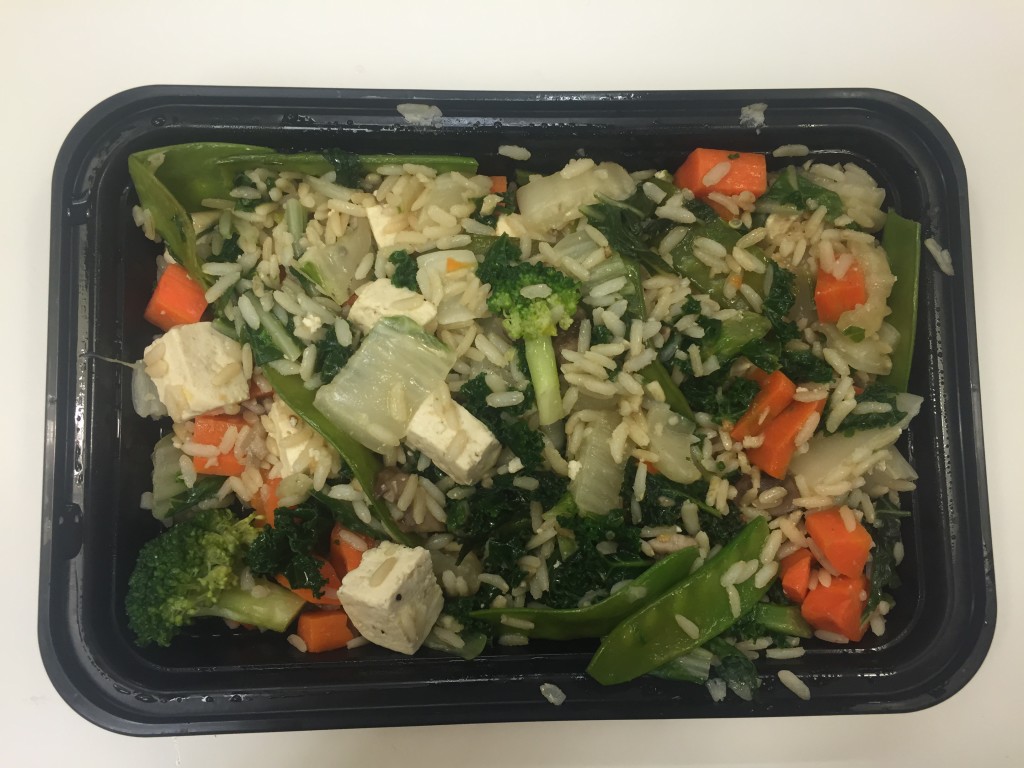 power supply bok choy, carrot, mushroom & tofu stir-fry vegetarian lunch meal open
