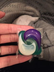 tide pods with febreze over clothes in washer