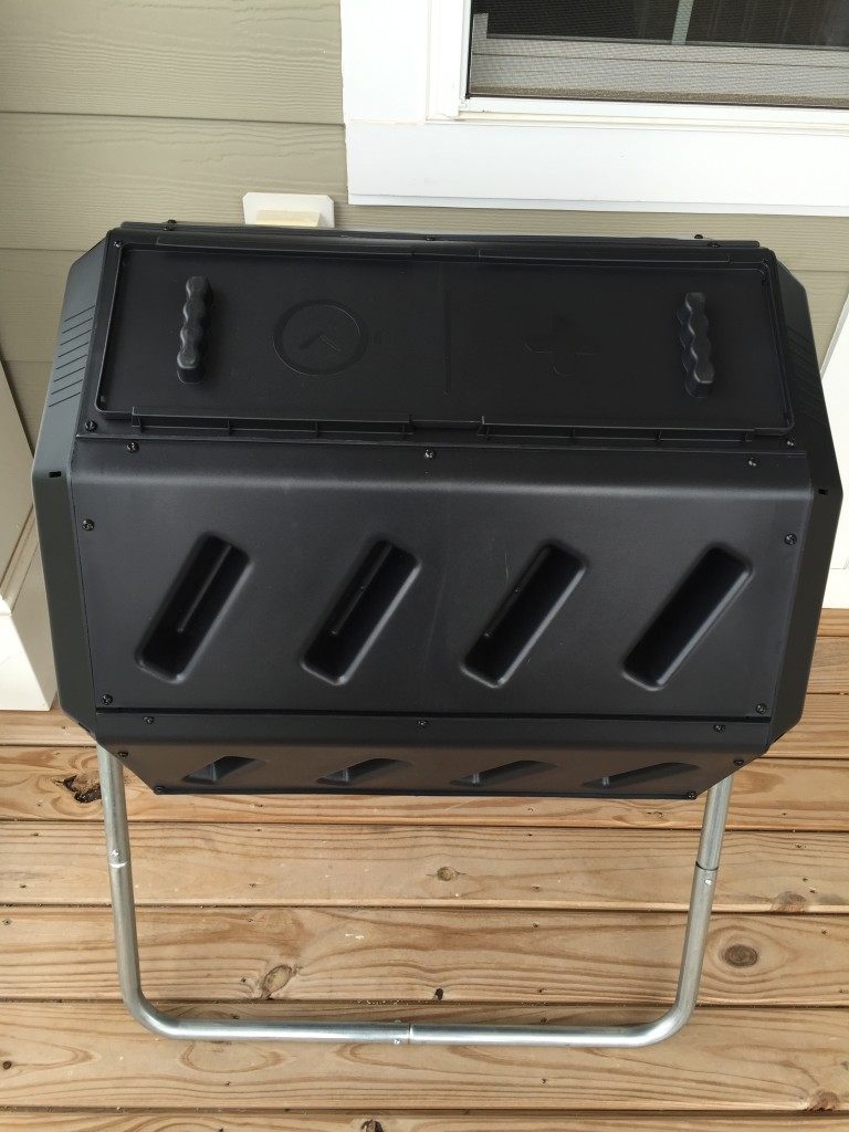 brand new assembled tumbling composter