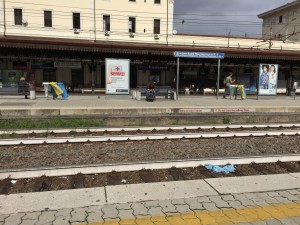 roma trastavere train station in rome