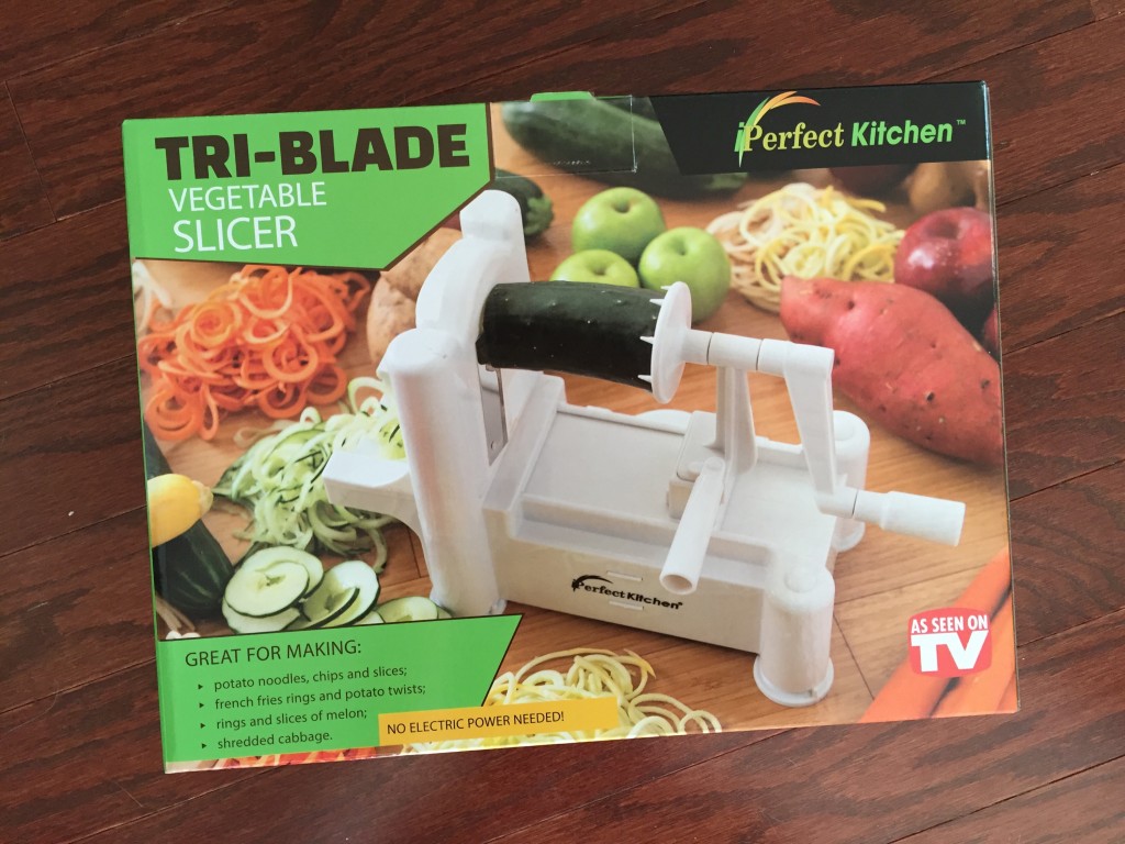 tri-blade spiralizer slicer box