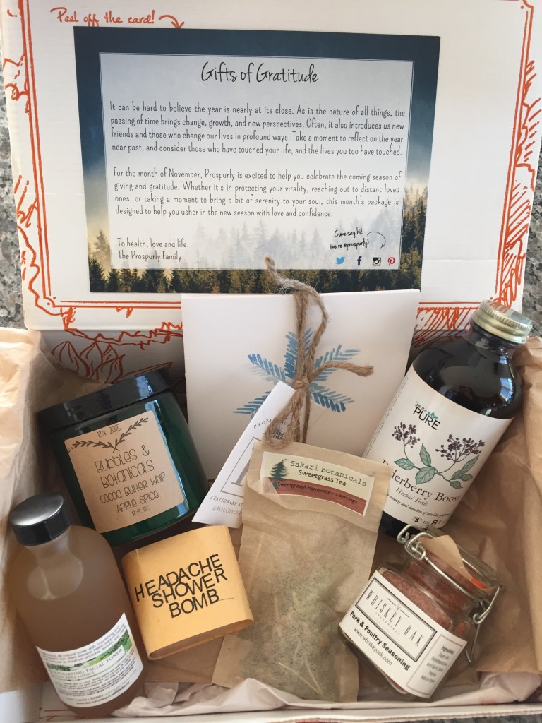 prospurly november 2015 box open with products showing