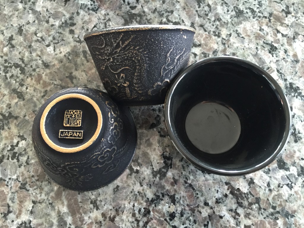 teavana imperial dragon cast iron tea cups 3 oz