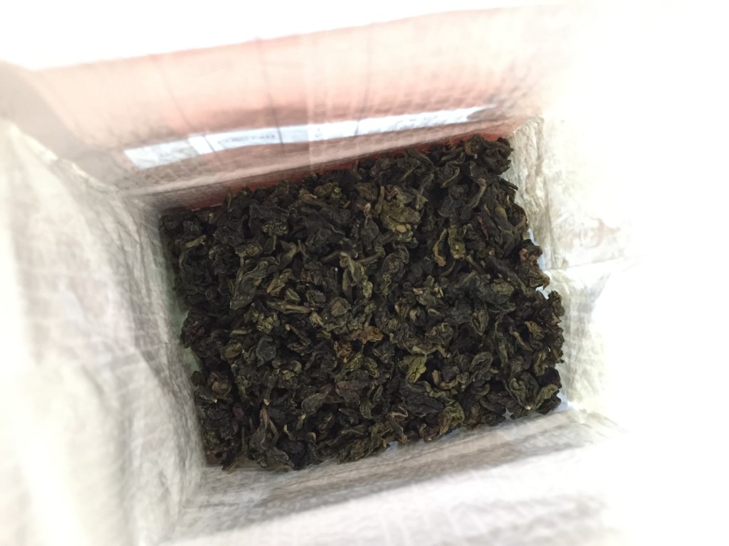 teavana monkey picked oolong tea sample in bag