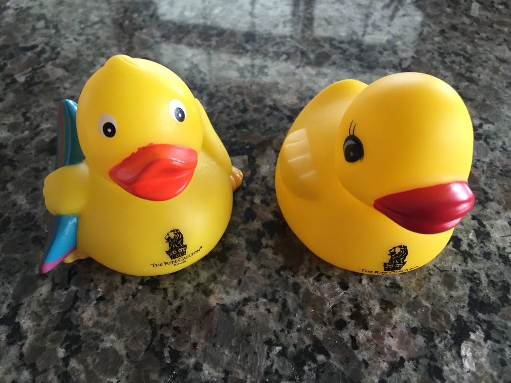 ritz-carlton rubber duckies