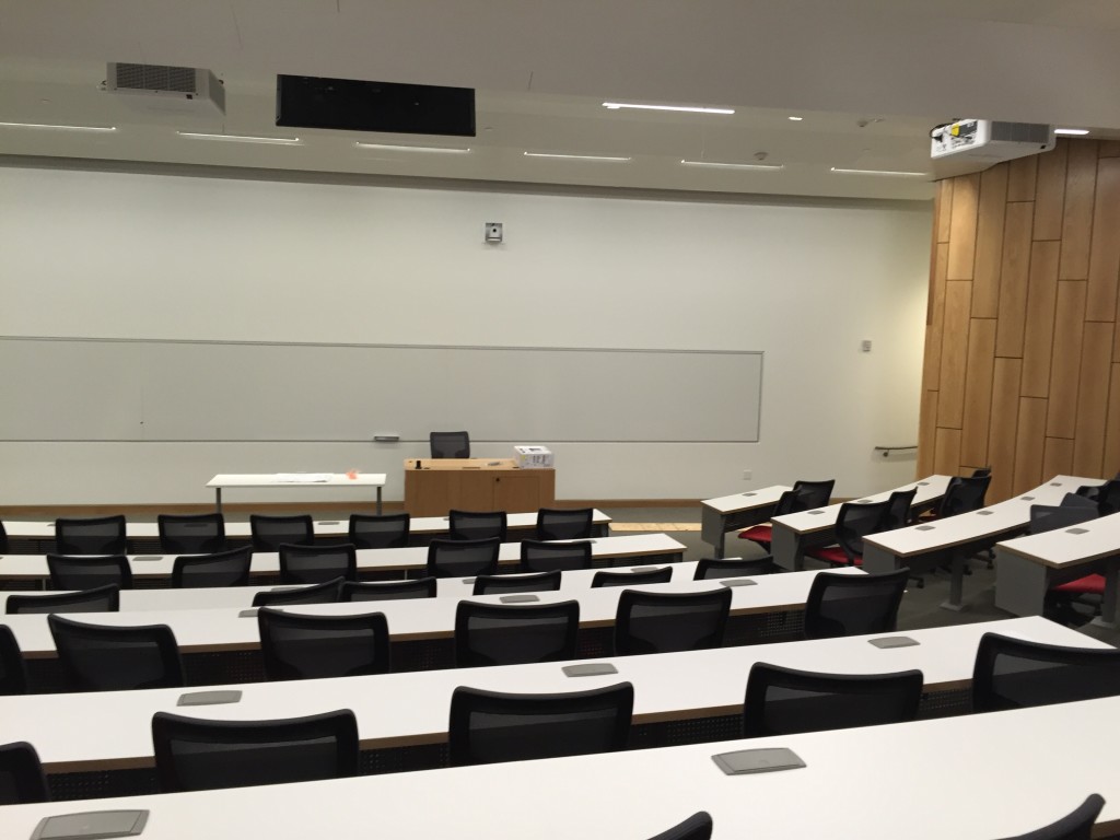 brand new lecture room in fertitta hall at usc marshall