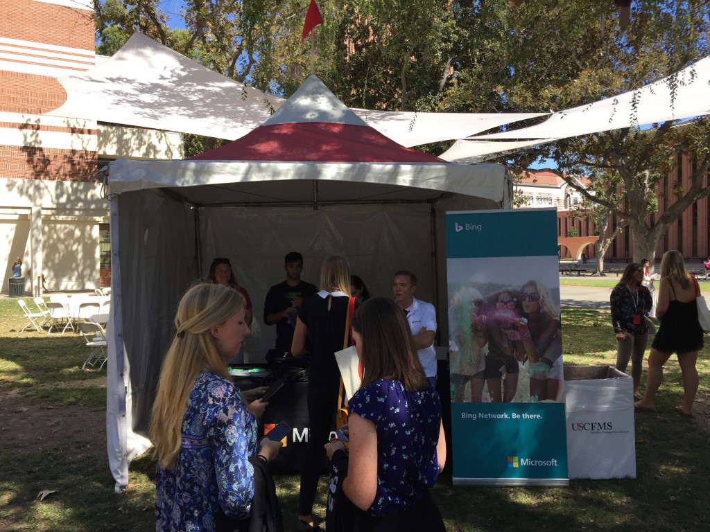 microsoft tent at usc own it 2016 conference