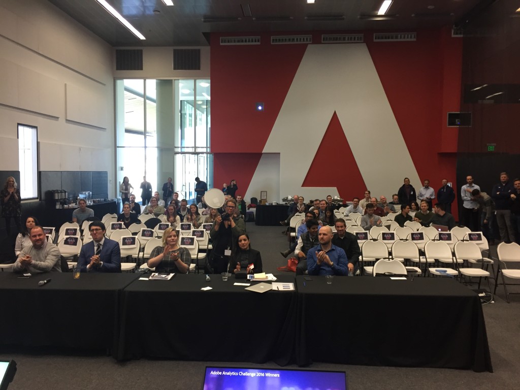 view from stage of adobe analytics challenge