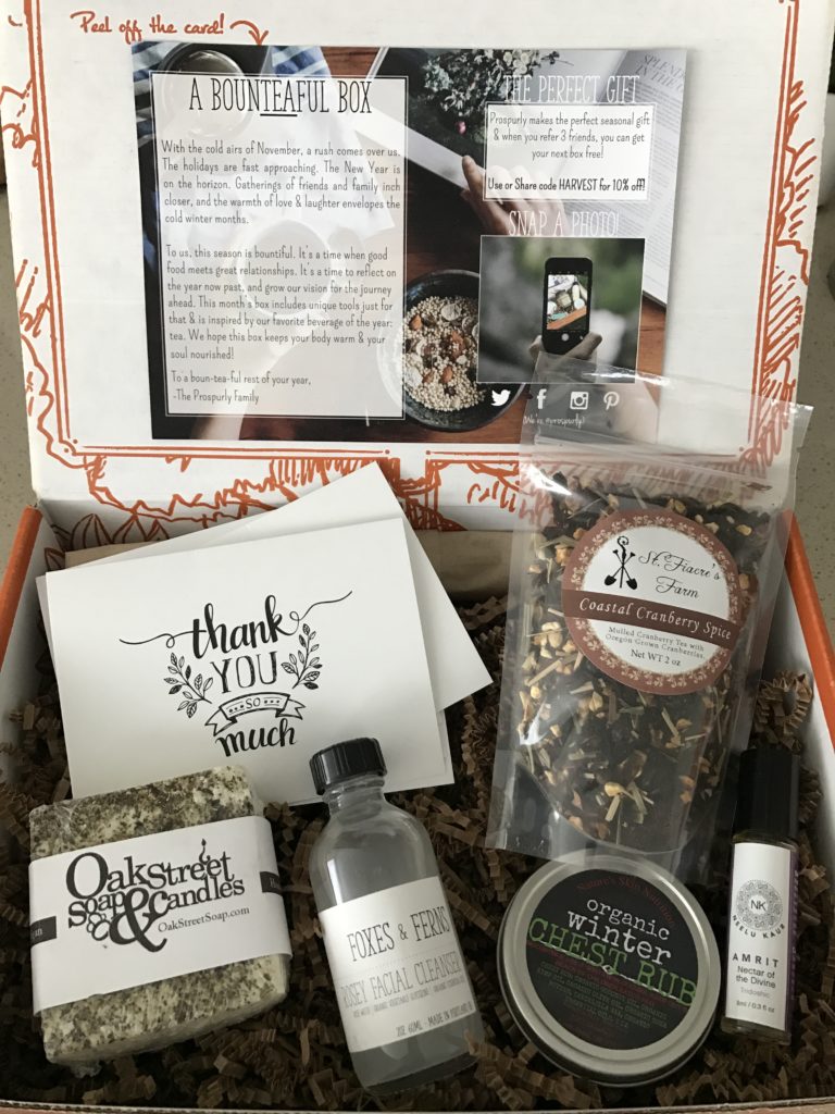 prospurly november 2016 box open with products showing