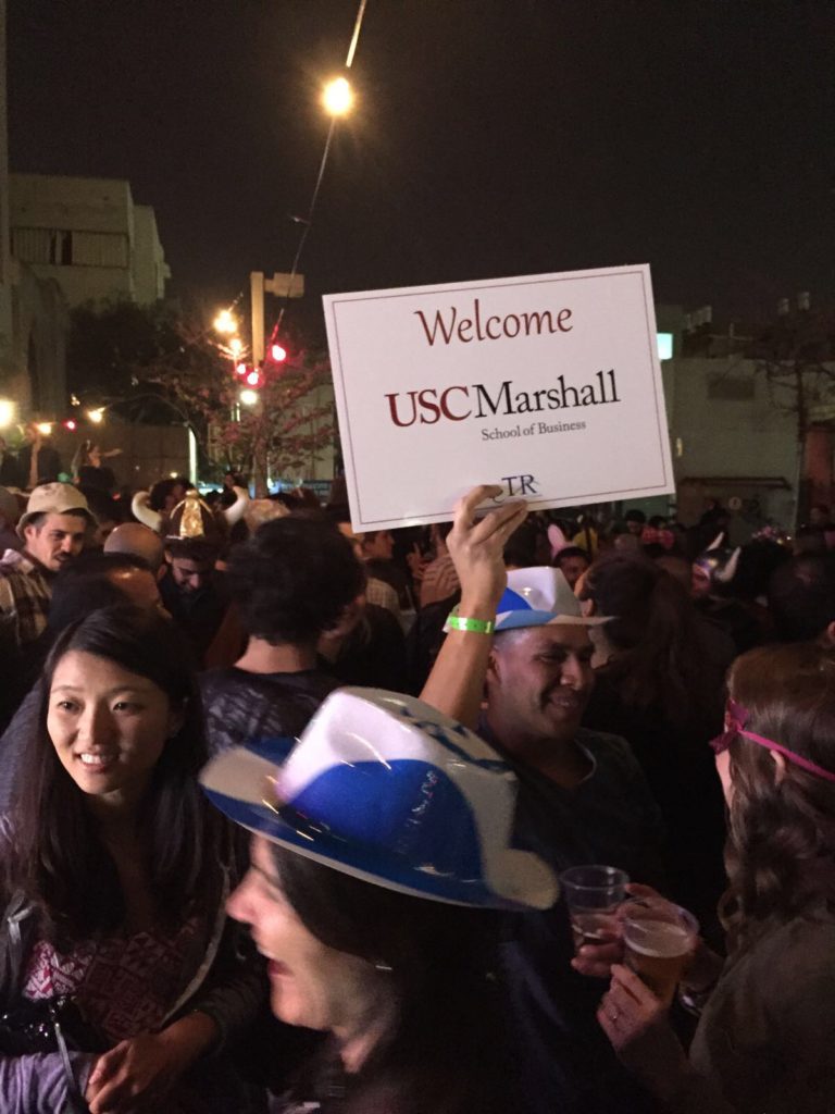 usc marshall purim party on the streets of tel aviv