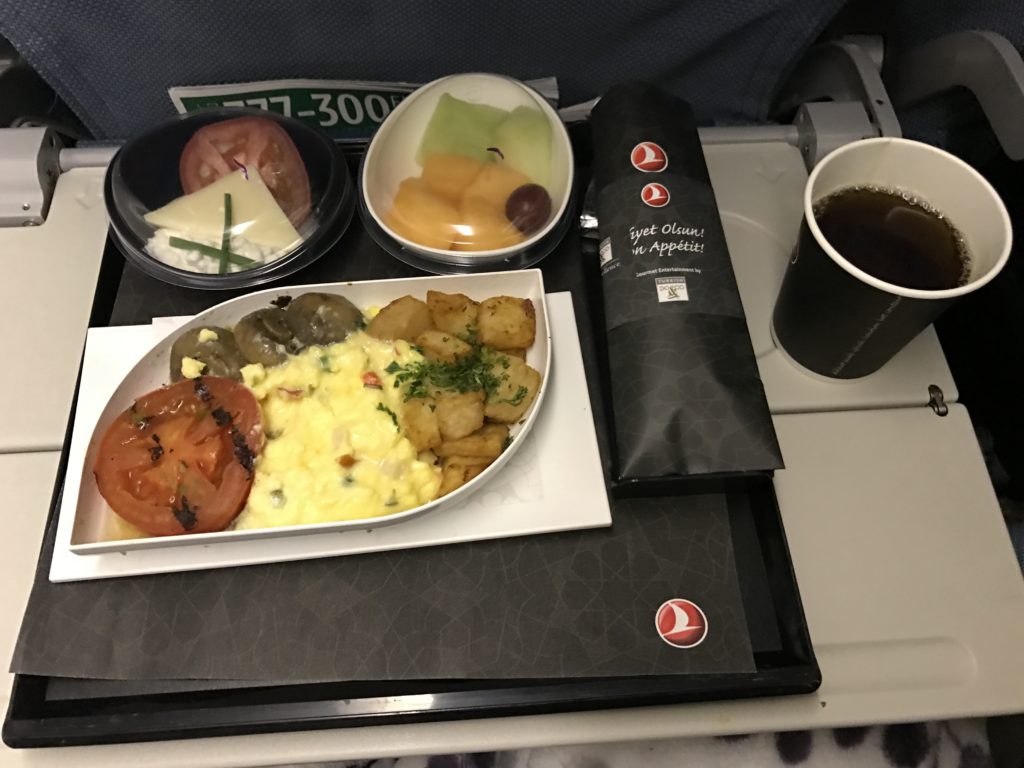 turkish airlines breakfast on plane