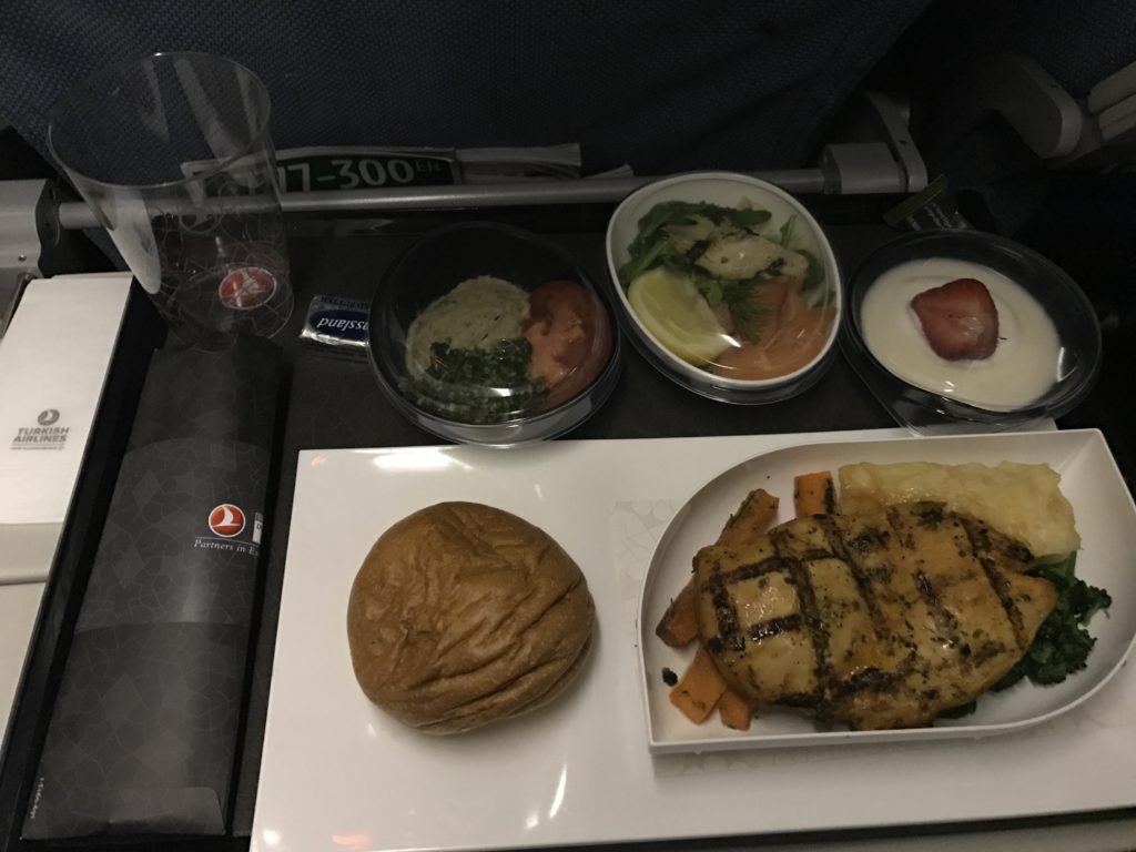 turkish airlines lunch on plane
